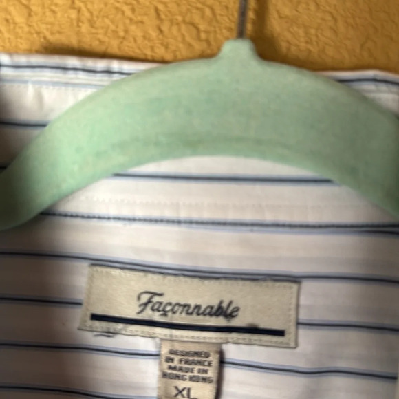 Faconnable REGULAR FIT STRIPED SHIRT. Size XL - Picture 7 of 11
